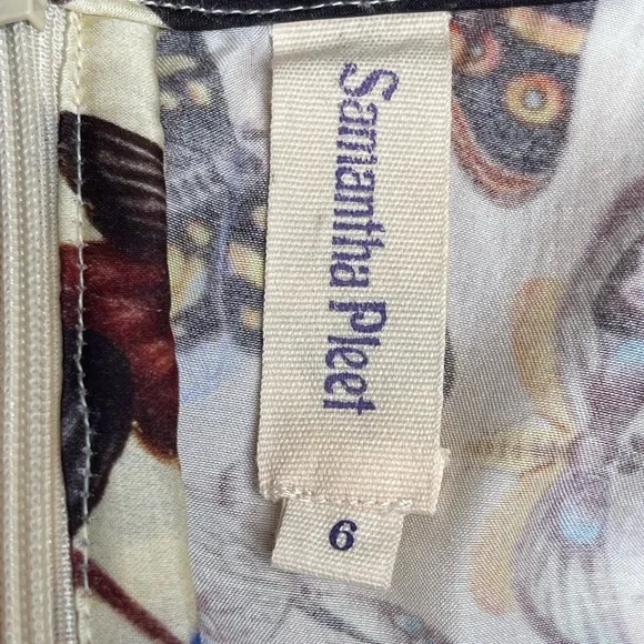 Samantha Pleet Butterfly Noble Midi Dress | Sz 6 - Picture 10 of 13